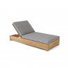 Anderson Teak Madera Sun Lounger - Grey - Angled
