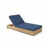 Anderson Teak Madera Sun Lounger - Navy - Angled - Anderson Teak Madera Sun Lounger - Navy - Angled
