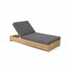 Anderson Teak Madera Sun Lounger - Charcoal - Angled