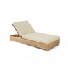 Anderson Teak Madera Sun Lounger - Angtique Beige - Angled