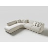Larissa Sectional in White-side view 3