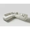 Larissa Sectional in White-side view 3 - Larissa Sectional in White-side view 3