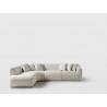 Larissa Sectional in White-side view 2
