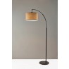 Adesso Burlap Arc Lamp 1
