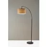 Adesso Burlap Arc Lamp 1 - Adesso Burlap Arc Lamp 1