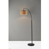 Adesso Burlap Arc Lamp 