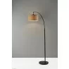 Adesso Burlap Arc Lamp  - Adesso Burlap Arc Lamp 