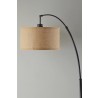 Adesso Burlap Arc Lamp5