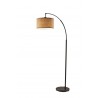 Adesso Burlap Arc Lamp3