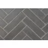 Mosaic Masonry Firebrick Liners - Slate Grey Split Herringbone - Mosaic Masonry Firebrick Liners - Slate Grey Split Herringbone