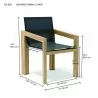 Anderson Teak Smyrna Dining Armchair dimension - Anderson Teak Smyrna Dining Armchair dimension