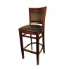 H&D Seating Sloan Upholstered Barstool - Dark Walnut