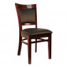 H&D Seating Sloan Upholstered Dining Chair - Dark Mahogany