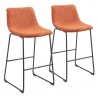 Smart Barstool in Burnt Orange - Duo