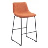 Smart Barstool in Burnt Orange - Angled