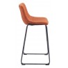 Smart Barstool in Burnt Orange - Side