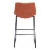 Smart Barstool in Burnt Orange - Back