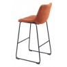 Smart Barstool in Burnt Orange - Back Left