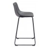Smart Barstool in Charcoal - Side