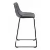 Smart Barstool in Charcoal - Side - Smart Barstool in Charcoal - Side
