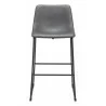 Smart Barstool in Charcoal - Front - Smart Barstool in Charcoal - Front