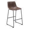 Smart Barstool in Vintage Espresso - Angled 2