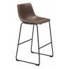 Smart Barstool in Vintage Espresso - Angled