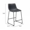 Smart Counter Stool Black - Seat Dimensions - Smart Counter Stool Black - Seat Dimensions