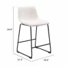 Smart Counter Stool Ivory - Seat Dimensions - Smart Counter Stool Ivory - Seat Dimensions