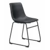 Smart Dining Chair in Black-front view 3 - Smart Dining Chair in Black-front view 3