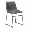 Smart Dining Chair Charcoal - Angled - Smart Dining Chair Charcoal - Angled