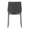 Smart Dining Chair Charcoal - Back - Smart Dining Chair Charcoal - Back