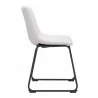 Smart Dining Chair in Ivory-Side view 1 - Smart Dining Chair in Ivory-Side view 1