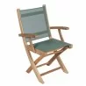Royal Teak Sailmate Folding Arm Chair Grey - Royal Teak Sailmate Folding Arm Chair Grey