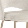 Sunpan Radella Dining Chair Bergen Taupe - Seat Closeup Angle