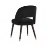 Sunpan Monae Dining Chair Abbington Black - Back Side Angle