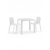 Florida Seating Snow Table - White in Sset
