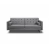 Whiteline Modern Living Giovanni Sofa Bed - Gray Leather - Whiteline Modern Living Giovanni Sofa Bed - Gray Leather