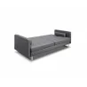 Whiteline Modern Living Giovanni Sofa Bed - Gray Leather - Whiteline Modern Living Giovanni Sofa Bed - Gray Leather