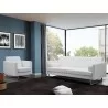 Whiteline Modern Living Giovanni Sofa Bed - White Leather - Whiteline Modern Living Giovanni Sofa Bed - White Leather
