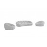Nest Curved Sofa in White- in set 5