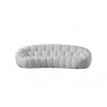 Nest Curved Sofa in White- front view 2
