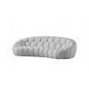 Nest Curved Sofa in White- front view 1