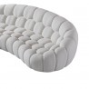 Nest Curved Sofa in White- closer view 2