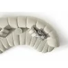 Rhodes Curved Sofa in White- top view 2 - Rhodes Curved Sofa in White- top view 2