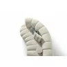 Rhodes Curved Sofa in White- top view 1 - Rhodes Curved Sofa in White- top view 1