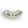 Rhodes Curved Sofa in White- back view 1 - Rhodes Curved Sofa in White- back view 1