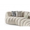 Rhodes Curved Sofa in White- closer view 1
