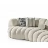 Rhodes Curved Sofa in White- closer view 1 - Rhodes Curved Sofa in White- closer view 1