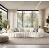 Rhodes Curved Sofa in White- Lifestyle 2